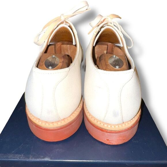 Ralph Lauren Purple Label Durham Buck Oxfords in Ivory Suede Men’s Sz 11 - Picture 10 of 16